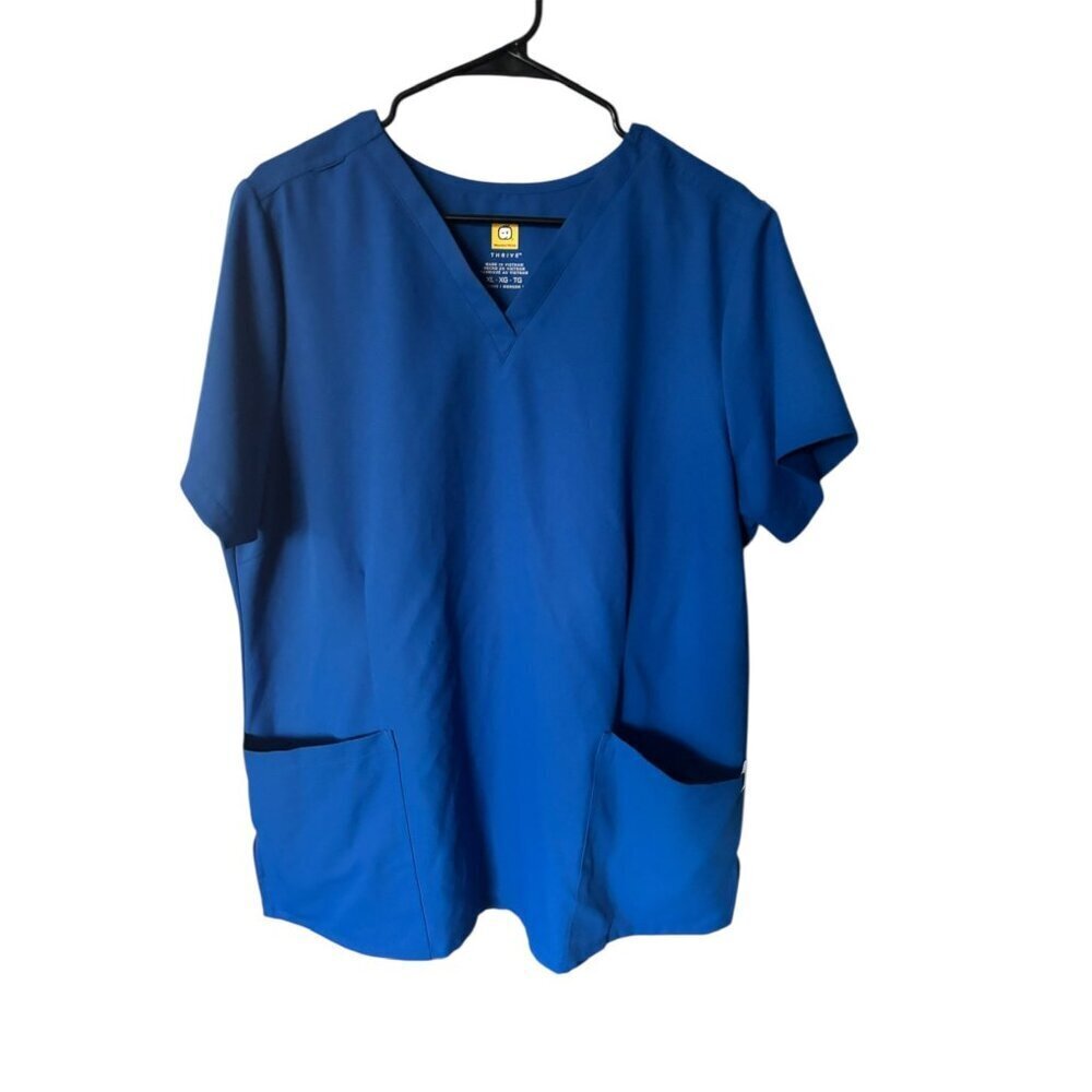 Wonder Wink Women's Thrive Royal Blue Scrub Top